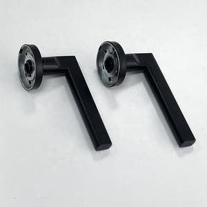 Nhà sản xuất trực tiếp xinjj 2025 mô hình mới bền Bảo mật cao màu đen hiện đại khóa cửa thép không gỉ đặt dễ dàng cài đặt - Product Image 5