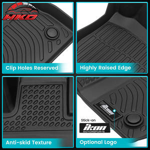 Tapis de sol pour Ford Explorer 6 places 2020-2021, revêtement robuste en TPE, 4 pièces, moulé en 3D, imperméable - Product Image 3