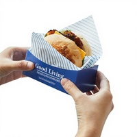Boîte d'emballage alimentaire rectangulaire anti-humidité Modèle 52025 pour sandwichs, œufs brouillés, burgers et petit-déjeuner importés