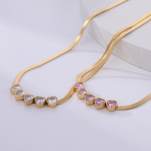 Collar de Gargantilla con Colgante de Acero Inoxidable Chapado en Oro de 18k para Mujer, con Logotipo Personalizado, Regalo Personalizable - Product Image 1