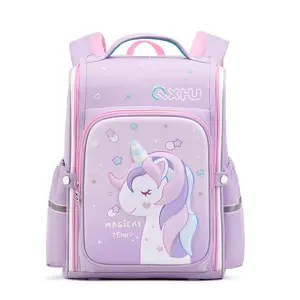 Grosir Tas Anak-anak Kasual Lucu Ransel Tren Segar Pola Unicorn Tas Travel Lipat Gadis Sekolah