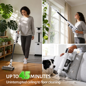Aspirateur Cyclonique Portatif F26JCT à Auto-Nettoyage, Vidange Automatique, Batterie 3.8L, 50min d'Autonomie, Brosse Anti-Emmêlement, Idéal pour Animaux Domestiques, En Stock - Product Image 2