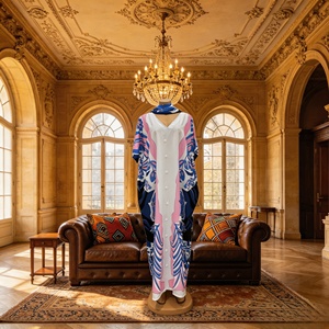 Robes Dashiki Africaines en Gros, Plusieurs Types, Imprimé Ankara, Kaftan Fluide, Coupe Ample Traditionnelle, Manches Longues, Boubou - Product Image 6