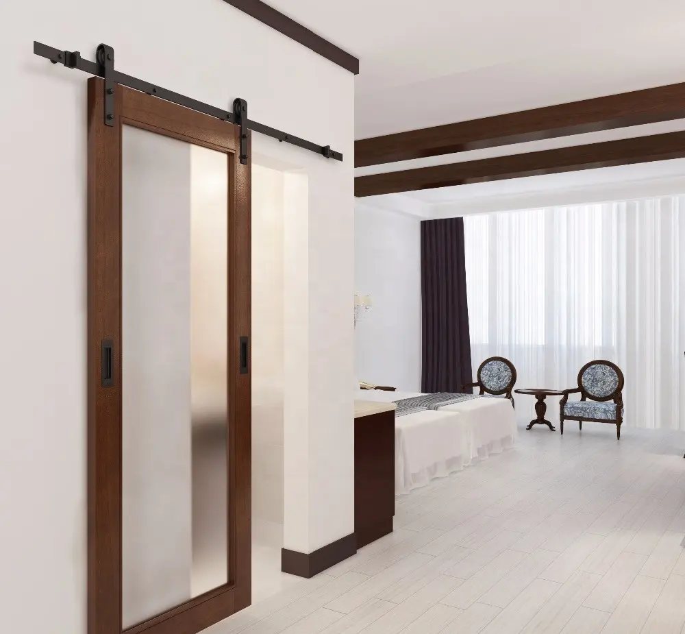 2020 de Hotel de partición de puertas correderas con espejo de Hardware de <span class=keywords><strong>puerta</strong></span> de Granero