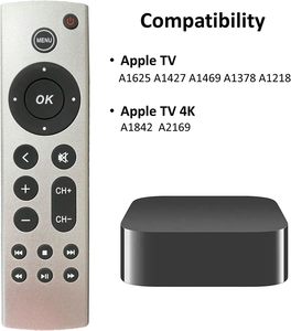 Télécommande universelle de remplacement compatible avec <span class=keywords><strong>Apple</strong></span> <span class=keywords><strong>TV</strong></span> 4K/ Gen 1 2 <span class=keywords><strong>3</strong></span> 4/ <span class=keywords><strong>HD</strong></span> A2843 A2737 A2169 A1842 A1625 A1427 A1469 A1378 A1218 - Product Image 3
