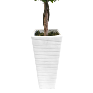 <span class=keywords><strong>Albero</strong></span> di Alloro Artificiale da 190 cm <span class=keywords><strong>con</strong></span> 3 Sfere, Foglie Finte in Seta Plastica, Resistente alle Intemperie per Decorazioni Casa, Giardino e Feste - Product Image 5