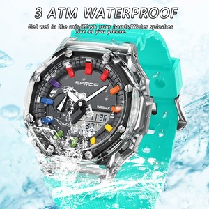 Reloj Digital Transparente SANDA 3341, Reloj de Pulsera Moderno y Colorido, Reloj Electrónico Casual a Prueba de Agua para Estudiantes - Product Image 6
