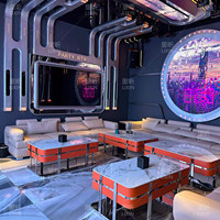 Kaca Cermin Infinity Kustom untuk Dekorasi Dinding Klub Malam, KTV, Bar, Lounge, Dekorasi Klub Modern, Hiasan Dinding Gantung