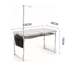 Super Lightweight Household <b>Folding</b> <b>Table</b> Alu. Legs <b>Adjustable</b> Height for Outdoor Dining BBQ Camping <b>Table</b> & Chair Set HXT-8812- - Product Image 3