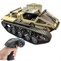 EPT RC Char militaire blindé avec lumières LED, échelle 1/16, véhicule tout-terrain à chenilles avec portes ouvrables