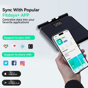 Nouvelle balance intelligente de pesée corporelle et de mesure de la graisse, certifiée ROHS, de qualité médicale, avec précision de 0,1 g, en verre trempé, capacité de 180 kg - Product Image 6