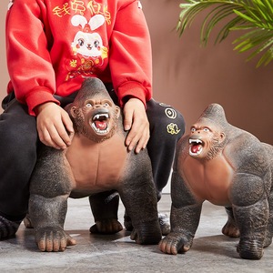 HY Toys plástico sólido gran chimpancé simulación transfronteriza de animal vocal mano modelo juguete decoración al por mayor - Product Image 4