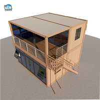 Maison préfabriquée portable à deux étages 20ft 40ft, micro-maison moderne détachable, dortoir modulaire, bureau, maison conteneur