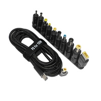 10 Stück/Set Universeller 100W Typ-C Adapter für Notebook Laptop DC Netzteil Ladegerät Anschlüsse Stecker Buchse zum Aufladen
