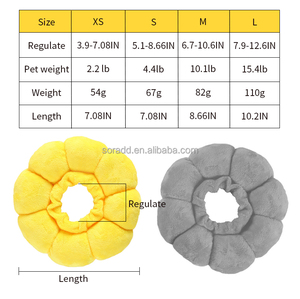2025 핫 세일 귀여운 부드러운 고양이 엘리자베스 칼라 통기성 조절 애완 동물 고양이 개 안티 핥기와 무는 고리 - Product Image 2
