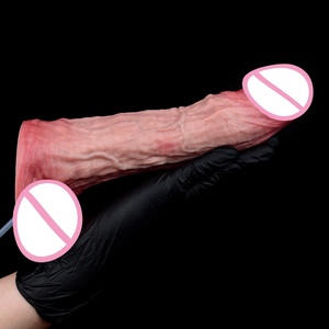 Dildo Realista de Doble Capa con Función de Eyaculación, Masajeador de Pene, Vagina y Ano, Tapón Anal, Juguetes Sexuales para el Placer de Hombres y Mujeres - Product Image 2