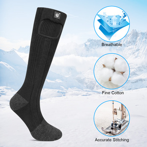 Chaussettes chauffantes légères, fines, chaudes, pour l'hiver, la <span class=keywords><strong>neige</strong></span>, l'extérieur, chauffage continu, protection thermique - Product Image 1