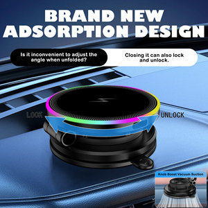 ที่ชาร์จในรถยนต์ 15W, ที่ชาร์จไร้สายแม่เหล็กในรถยนต์, ที่ยึดโทรศัพท์แบบดูด, ที่ยึดโทรศัพท์แม่เหล็กแบบสุญญากาศสำหรับ <span class=keywords><strong>iPhone</strong></span> 17 <span class=keywords><strong>Pro</strong></span> Max - Product Image 5
