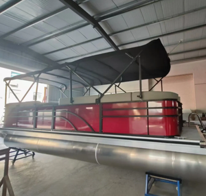 <span class=keywords><strong>Bateau</strong></span> ponton en aluminium <span class=keywords><strong>de</strong></span> haute qualité <span class=keywords><strong>de</strong></span> 26 pieds avec auvent bimini - Product Image 3