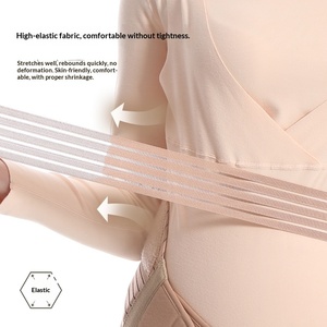 Ensemble de quatre pièces de soutien-gorge de grossesse pour femmes enceintes, vente en gros, ceinture de grossesse épaisse et respirante pour la fin de la grossesse, protection de base pour toutes les saisons - Product Image 2