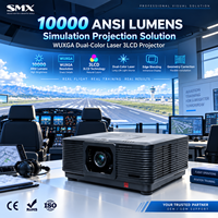 Projecteur laser pour grandes surfaces 10000 ANSI, laser bicolore, projecteur 3LCD pour projections immersives et applications de simulation