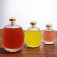 Grosir kristal putih transparan kaca botol anggur buah kecil anggur gabus disegel kosong untuk penyeduhan Tequila