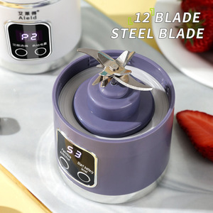 Hot bán Xách tay 12 Blades xách tay trái cây máy ép trái cây 450ml công suất 3 bánh răng USB có thể sạc lại máy xay sinh tố Ice Crusher - Product Image 3