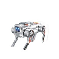 Kreativer Fingerspitzen-Spinner Handbetriebener Mechanischer Plastik-Transformations-Roboterhund Drehspielzeug - Großhandel