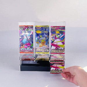 Boîte de collection de boosters en gros compatible avec un distributeur de boosters acrylique à 3 emplacements, distributeur de paquets de cartes transparent avec protection UV - Product Image 2