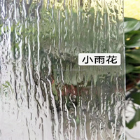 Plaque de verre décorative ultra-transparente, à motif nervuré, texturée et cannelée pour paroi de douche