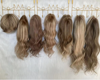 Pelucas Médicas de Cabello Humano Virgen al Por Mayor, con Gorro Transparente y Transpirable, de Aspecto Natural