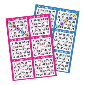 Cartes de Bingo 75 Balles Multicolores Personnalisées Haut de Gamme à Impression Numérique Couleur Intégrale, Vente en Gros Direct Usine, Jeu de Bingo en Papier - Product Image 4