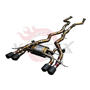Vortex Purple Burnt Titanium Valved Catback Exhaust System for BMW M2 G87 S58 3.0T 2022-2025 Direct Fit Tuning System <b>Kit</b> - Product Image 2