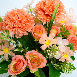 Wholesale Artificial Cemetery <strong>Flowers</strong> Potted Funeral <strong>Flowers</strong> Crossed <strong>Grave</strong> <strong>Flower</strong> Rose Chrysanthemum - Product Image 5