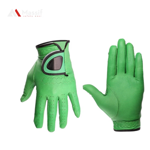 Gants de golf en cuir souple personnalisés de haute qualité pour hommes - Product Image 1