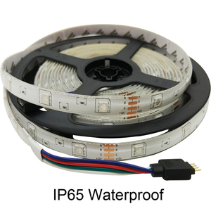 LED Strip ánh sáng RGB 5050 SMD 2835 linh hoạt Ribbon fita LED Light Strip RGB 5M Strip Diode DC 12V + Điều khiển từ xa + Adapter - Product Image 3