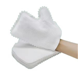 Gants et mitaines anti-poussière réutilisables en microfibre blanche douce, tissu artisanal double face pour essuyer la poussière et les plumes - Product Image 1