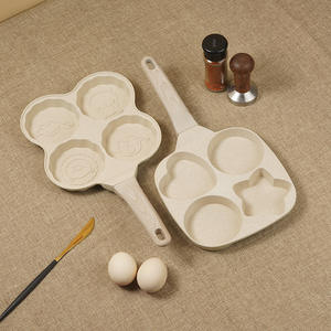 Cartone animato uovo padella ispessita antiaderente per uso domestico quattro fori Mini padella per colazione Maifan <span class=keywords><strong>pietra</strong></span> cucina a induzione - Product Image 2