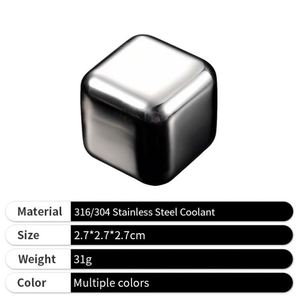 Glaçons en gros en acier inoxydable 304 réutilisables, durables et compacts pour rafraîchir les boissons, idéaux pour la promotion - Product Image 5