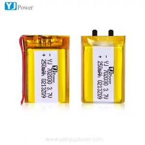 리튬 이온 Lipo 세포 중합체 재충전 전지 건전지 세포 재고목록, 빠른 납품 702030 400mAh 350mah 3.7V NCM YJ 힘