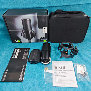 Microphone d'enregistrement SM4 : Capturez <span class=keywords><strong>des</strong></span> enregistrements professionnels de voix et d'<span class=keywords><strong>instruments</strong></span> avec protection contre les interférences audio prête à l'emploi pour le mixage. - Product Image 1
