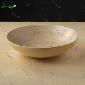 Vajilla reutilizable ecológica, Natural cuenco de arroz, cuenco de bambú hecho a mano, vajilla de bambú de Vietnam, juego de cocina ligero - Product Image 1