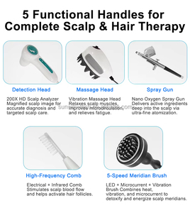 5 in 1 頭皮ヘアケアアナライザー分析装置、200倍HDレンズ搭載、プロ仕様の頭皮検出・治療機 - Product Image 3