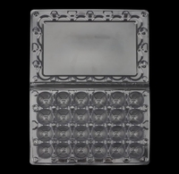Barquettes à œufs de caille personnalisées 12 15 20 24 alvéoles, boîte de rangement vide, emballage, barquette à œufs de caille en plastique transparent pour 30 œufs