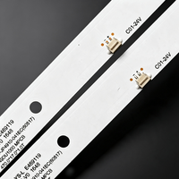 Bande de rétroéclairage LED pour téléviseur 49 pouces, remplacement en aluminium IP65 470mm 4LED MCPCB pour ATA E49DU1000 & JS-D-JP4910-041EC