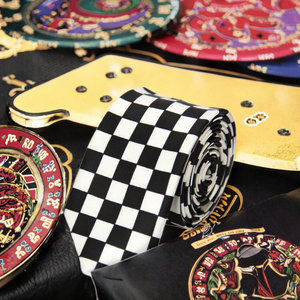 Cravatte a scacchi Hot Ins Ins <span class=keywords><strong>FBI</strong></span> per cosplay, accessori per costumi da polizia per matrimoni e occasioni speciali come Pasqua - Product Image 2