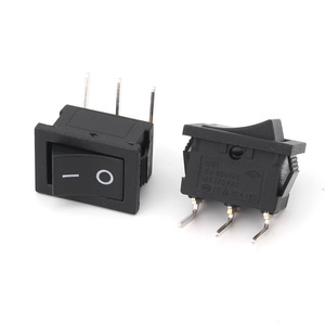 Không thấm nước 250VAC 125VAC 3A đen 3 vị trí 2pin capileet trên tắt Rocker Thiết bị chuyển mạch - Product Image 1
