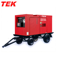 Generator Mesin Diesel Perkins GFW-NBC-500A 500Amp Pengelasan MIG dengan Pelindung CO2 Trailer
