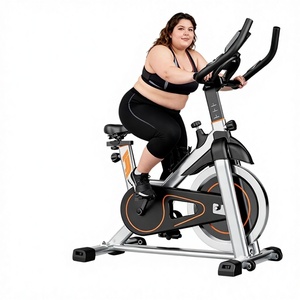 Bicicleta de Ciclismo Estática Compacta de Acero para Entrenamientos en Casa con Sensor de Pulso, Resistencia Magnética y Pantalla Digital - Product Image 1