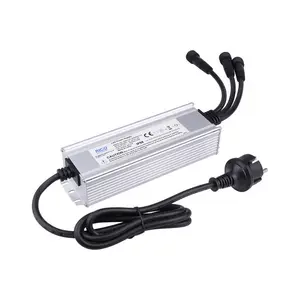 Catu daya Desktop 120W tahan air ip67 ac dc adaptor daya 12V 10a luar ruangan tahan hujan untuk kamera industri